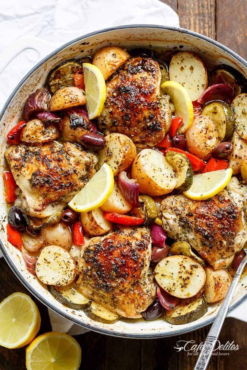 Secret to Flavor: Juicy Lemon Herb Chicken & Crispy Mediterranean Potatoes